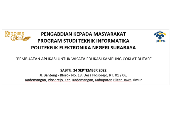 Pengabdian kepada Masyarakat Program Studi D4 Teknik Informatika Politeknik Elektronika Negeri Surabaya